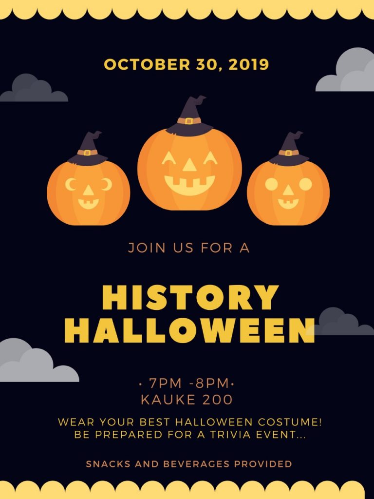 history halloween event oct 30 at 7pm